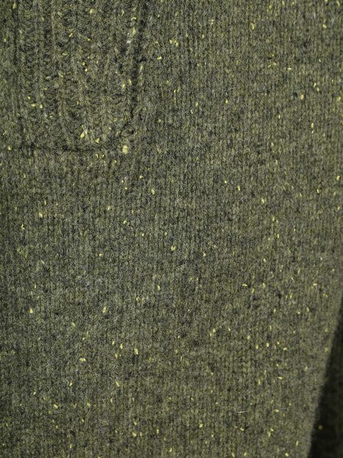 McGregor Half Zip Trui Lamswol Blend Olive Product / Detail