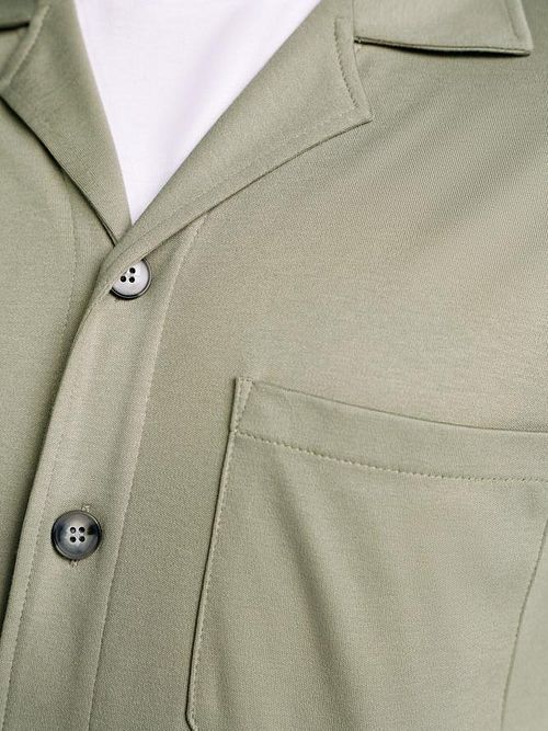 Desoto Overshirt Jersey Grøn Model / Detail