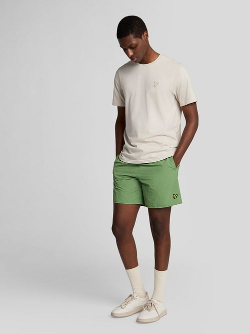 Lyle & Scott Zwembroek Plain Groen Model / Voorkant