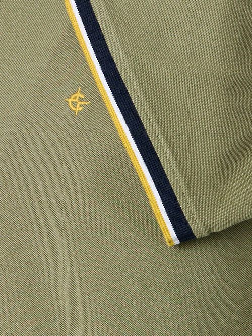 CASAMODA Polo Piqué Contrast Grön Product / Detail