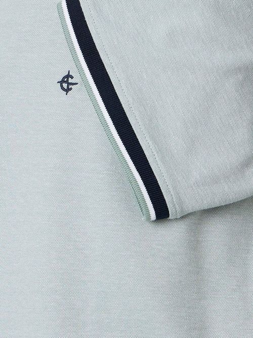 CASAMODA Polo Piqué Contrast Ljusgrön Product / Detail