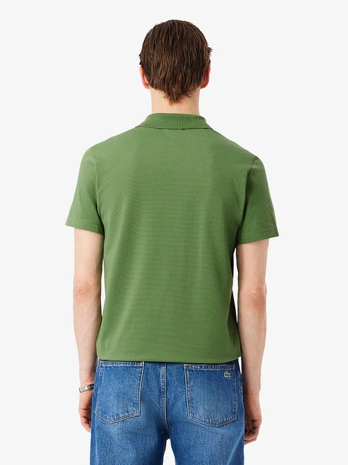 Lacoste Pikétröja Andningsbar Mellangrön Model / Achterkant