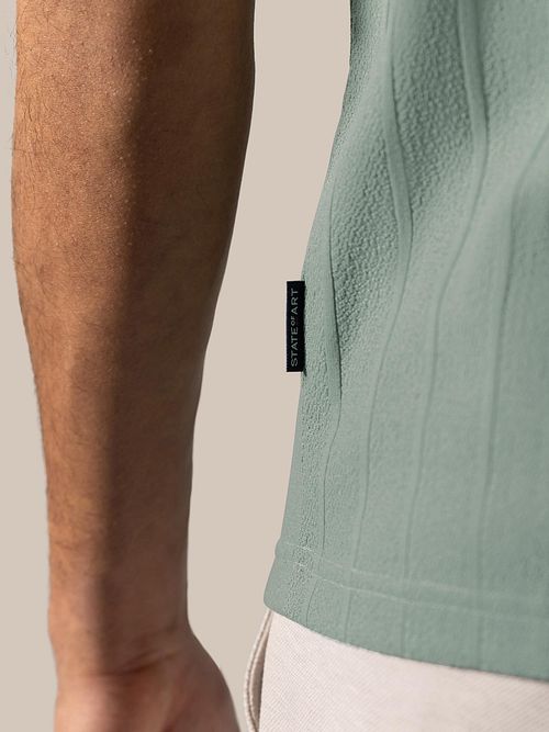 State of Art Poloshirt Jersey Drop Needle Jade Model / Detail