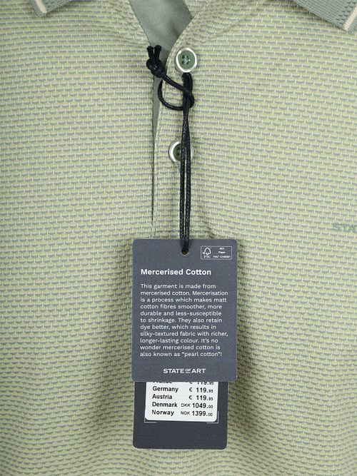 State of Art Piké Effectknit Grön Product / Detail