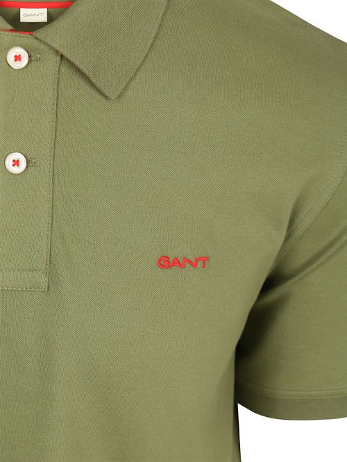GANT Contrast Piqué Poloshirt Herb Grön Product / Detail