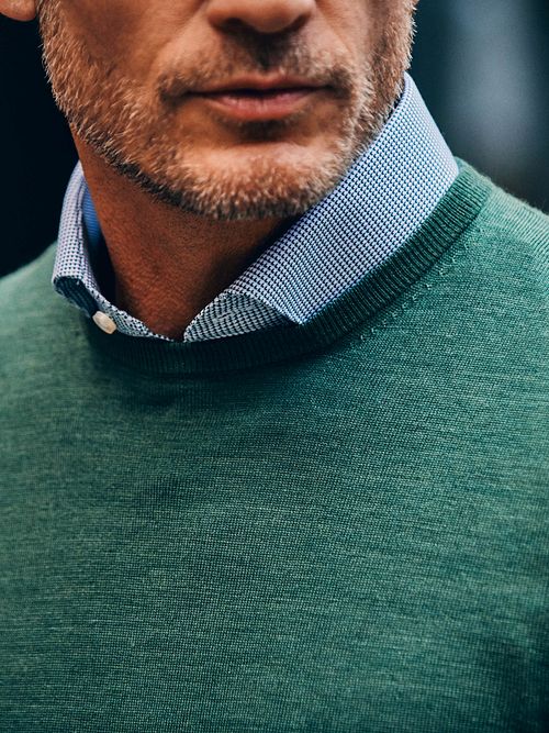 Suitable Triangle Skjorta Grön Model / Sfeerbeeld