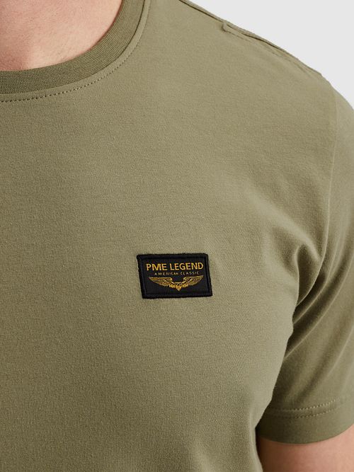 PME Legend American Classic T-shirt Olive Green Model / Detail