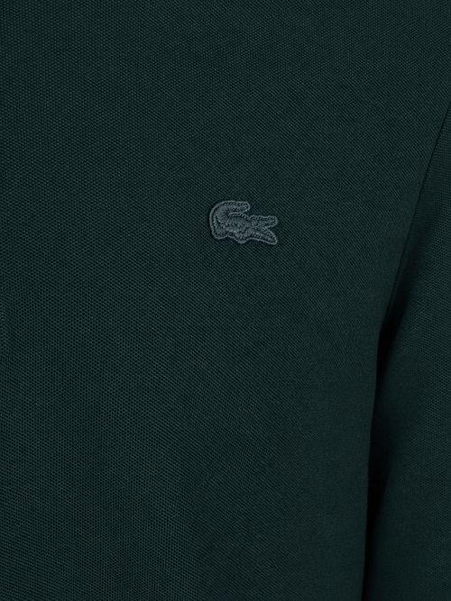 Lacoste Longsleeve Piqueskjorte Piqué mørkegrønn