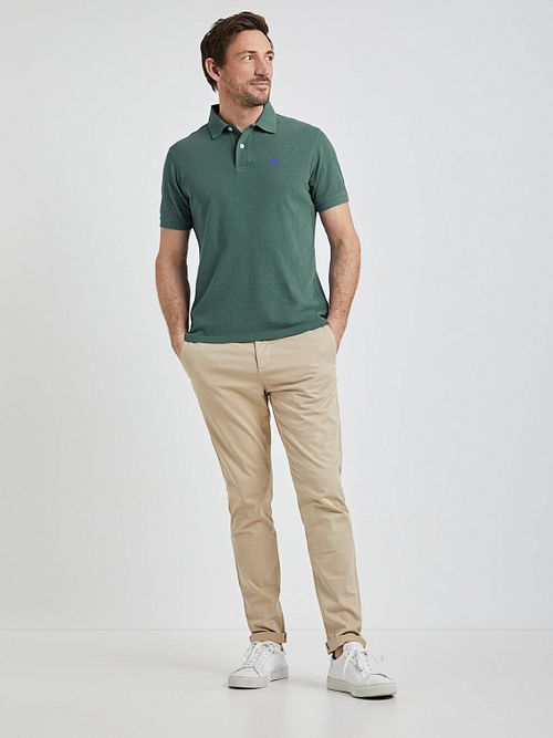 McGregor Pique Polo Mørkegrønn Model / Voorkant