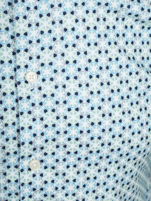 DESOTO Hemd Druck Turquoise