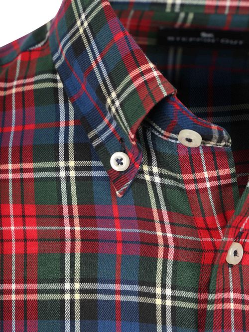 Suitable Hemd Flanel Checks Rot Product / Detail