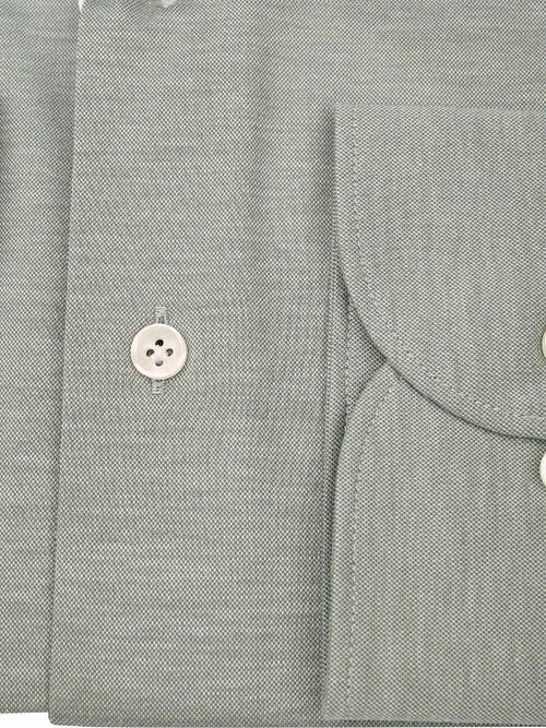 Profuomo Japanese Knitted Hemd Melange Grün Product / Detail