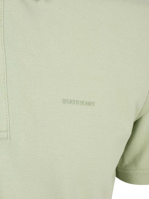 State of Art Poloshirt Piqué Hellgrün Product / Detail
