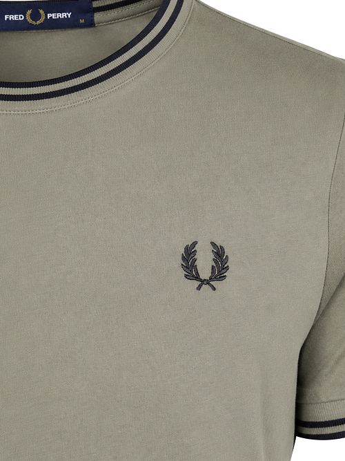 Fred Perry Twin Tipped T-shirt Grün Z50