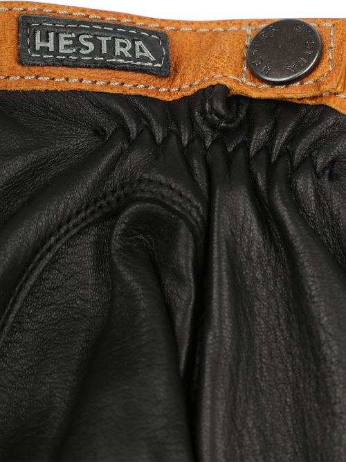 Hestra Handske Wool Tricot Antraciet Sort Læder Product / Detail