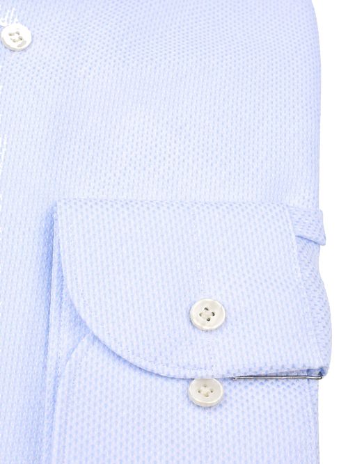 Profuomo Dobby Hemd Hellblau