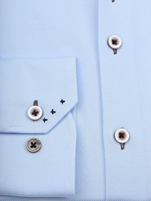 R2 Hemd Technical Knitted Dobby Hellblau Product / Detail