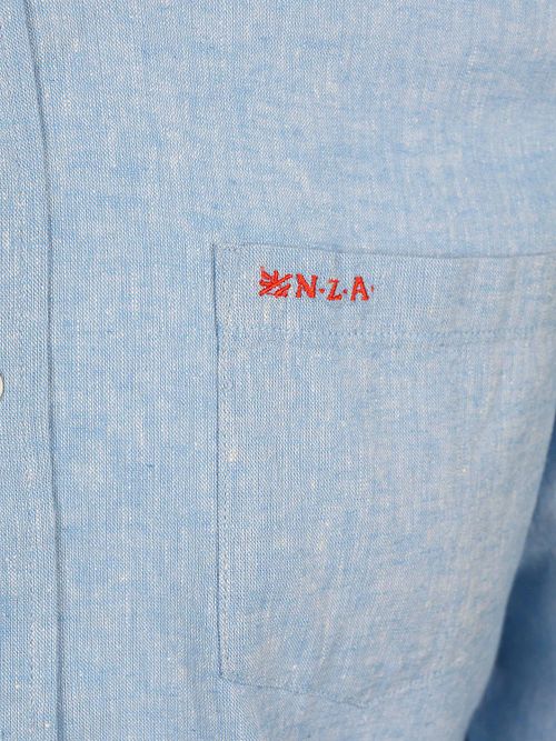 NZA Shirt Linen Blend Sailing Blau Product / Detail
