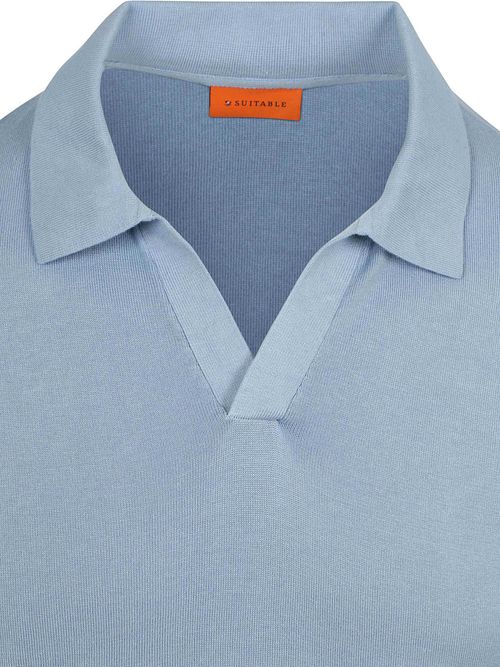 Suitable Poloshirt Riva Compact Steel Blue Product / Detail