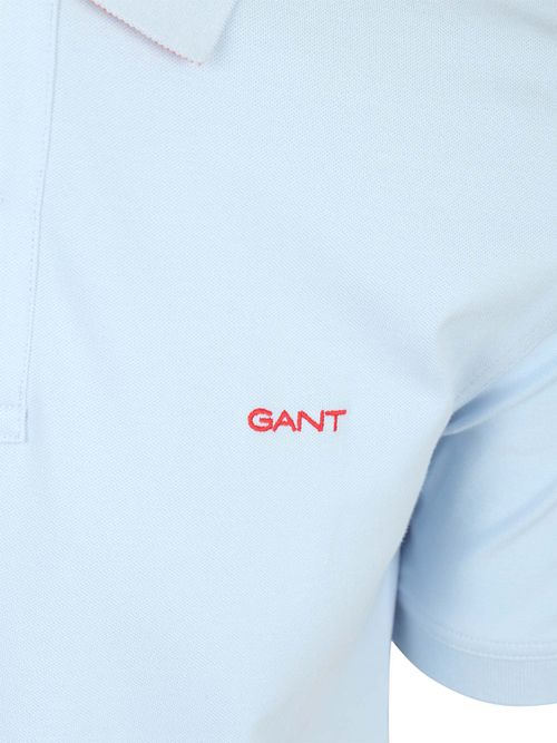 Gant Contrast Piqué Poloshirt Fresh Blau Product / Detail