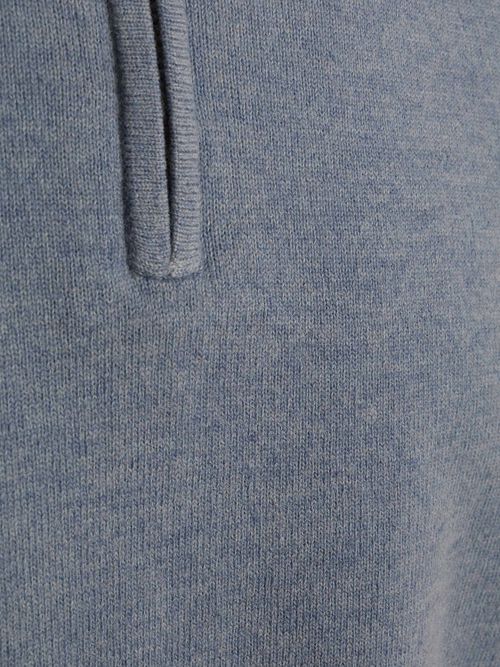 Steppin' Out Half Zip Pullover Merinowolle Hellblau