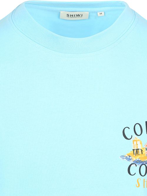 Shiwi T-Shirt Finn Coral Coast Rückenprint Hellblau Product / Detail