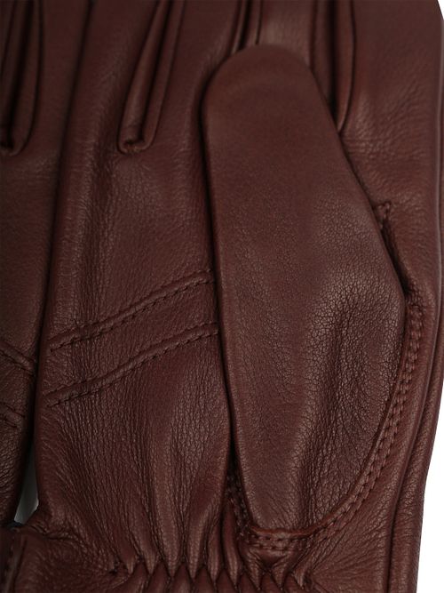 Guanto Hestra Andrew in pelle Chocolate Product / Detail