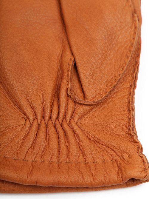 Guanti Hestra Matthew in pelle color cognac Product / Detail