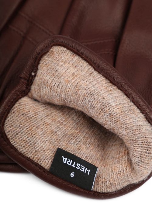 Hestra Hansker Andrew Leather Chocolate Product / Detail