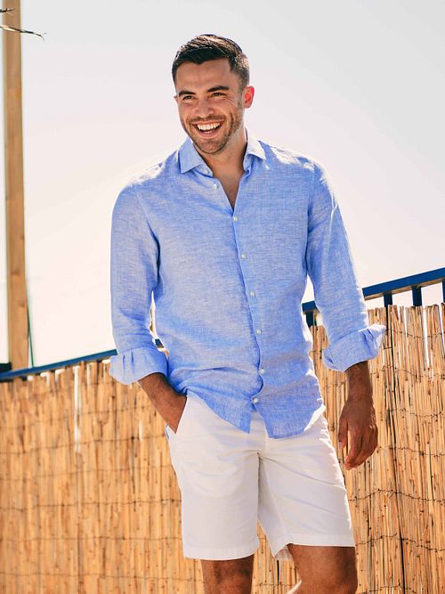 Steppin' Out Shorts i Hvid Boston Model / Voorkant