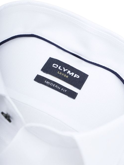 Olymp Luxor Skjorte Struktur Hvid Product / Detail