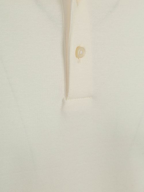 Desoto Langermet Poloskjorte Essential Off White Product / Detail