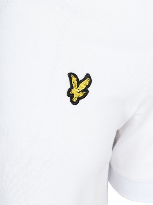 Lyle & Scott Poloskjorte med Tartan-krage Hvit Product / Detail