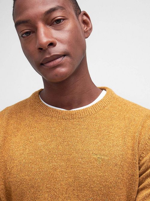 Barbour Pull Tisbury Jaune Model / Detail