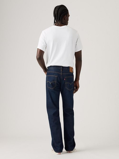 Jeansy Levi's 501 Dark Indigo w kolorze ciemnoniebieskim Model / Achterkant