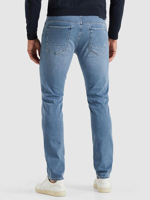 Jeansy Vanguard V850 Rider BSF slim fit w kolorze niebieskim Model / Achterkant