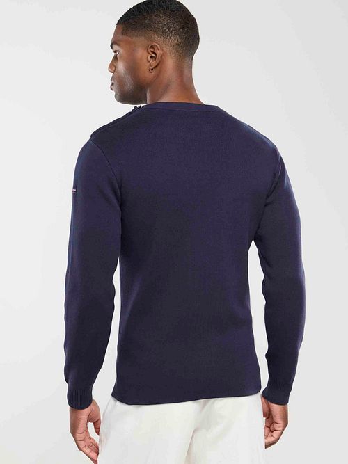 Jersey Armor-Lux Groix en azul marino Model / Achterkant
