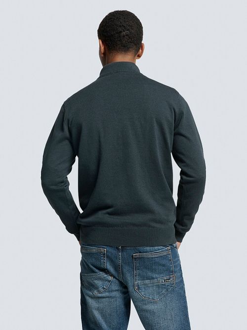 Jersey Half Zip No Excess azul marino Model / Achterkant