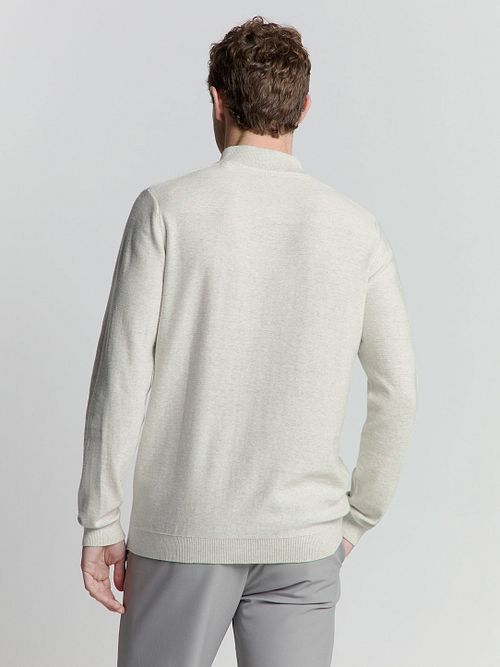 Jersey Half Zip No Excess en tono kit melange Model / Achterkant