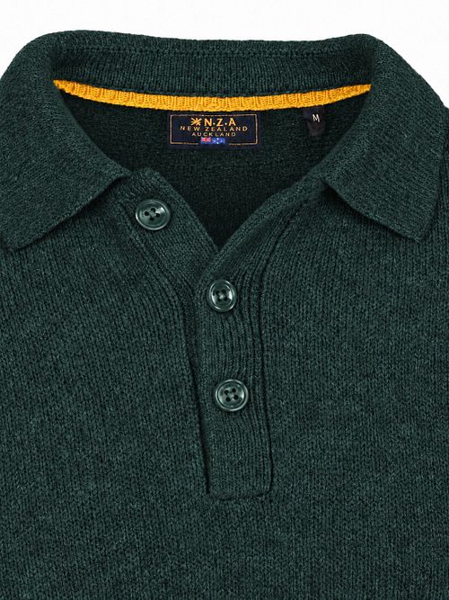 Jersey NZA Dobson de mezcla de lana en verde oscuro Product / Detail