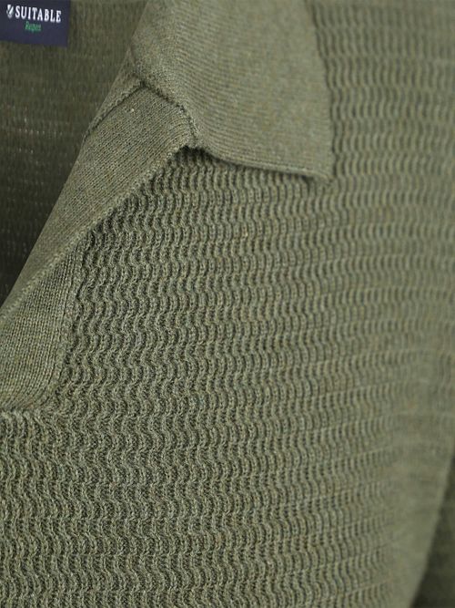 Jersey Suitable Riva Structure Melange verde Product / Detail
