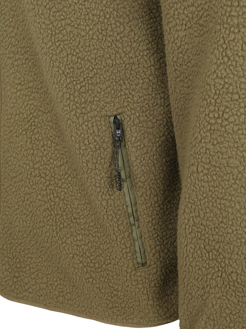 KnowledgeCotton Apparel Cardigan Fleece Olive Product / Detail