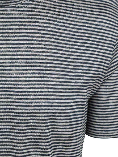 KnowledgeCotton Apparel T-skjorte Strek Navy Product / Detail