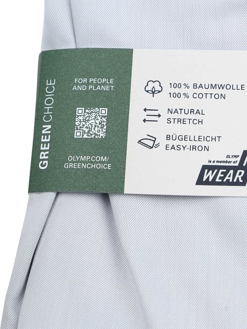 Koszula OLYMP Level 5 z twillu w kolorze srebrnoszarym Product / Detail