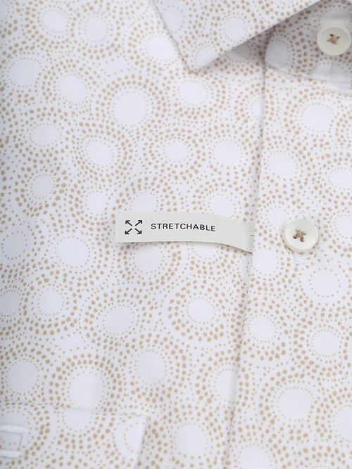 Koszula OLYMP Level Five Print beżowa Product / Detail