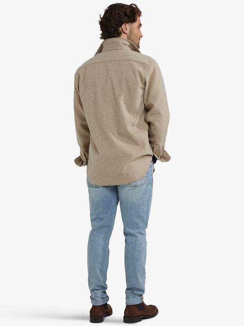 Koszula overshirt McGregor, beżowa Model / Achterkant