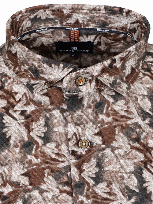 Koszula State of Art z kwiatowym nadrukiem i kołnierzykiem button-down Product / Detail