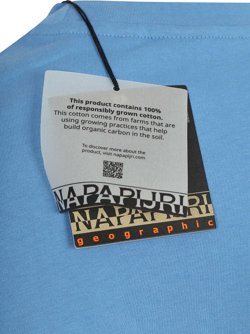 Koszulka Napapijri z długim rękawem i logo w kolorze niebieskim Product / Detail