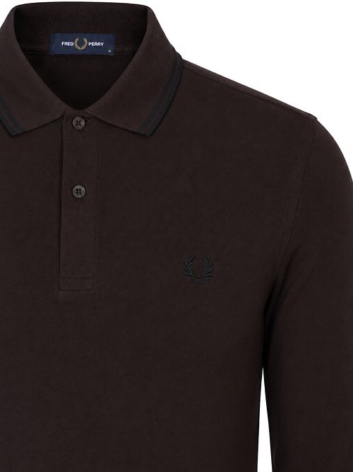 Koszulka polo Fred Perry z długim rękawem w kolorze brązowym 49A Product / Detail