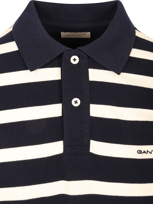 Koszulka polo GANT w granatowo-białe paski Product / Detail